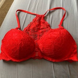 Bright Red Lace Adjustable Victoria Secret Bra